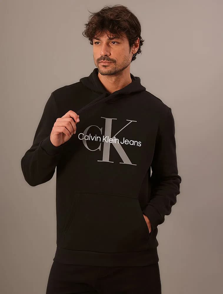 Moletom Masculino Hoddie Calvin Klein Jeans Preto